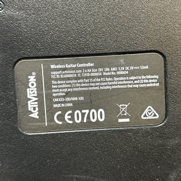 Activision Guitar Hero Live Wireless Controller Black Strap Xbox Model 0000654 - Picture 6 of 12